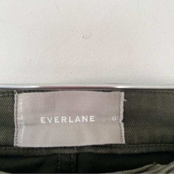 Everlane Olive Green "The Slim Leg Crop" Jeans - Picture 4 of 8